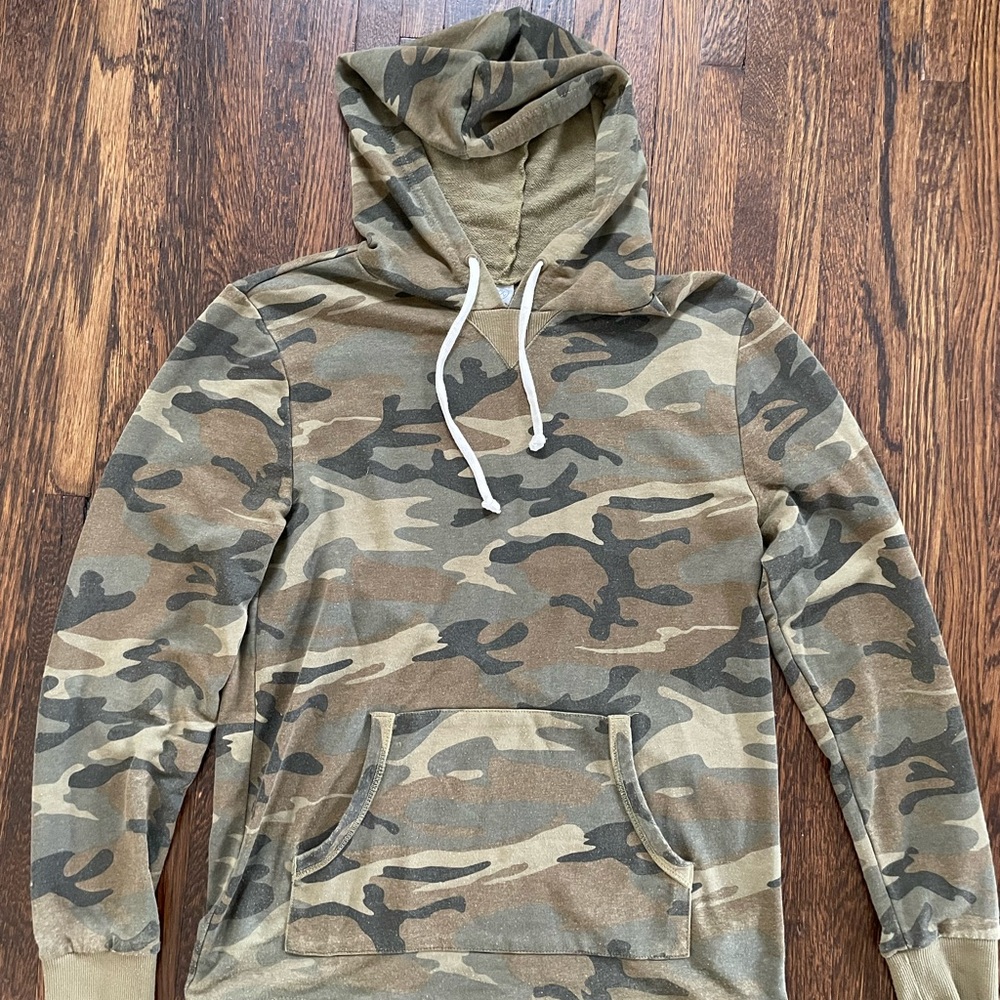 Alternative Apparel French Terry Camo Hoodie
